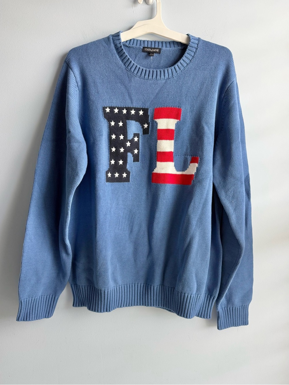 State of Mine Americana Women’s Blue Florida State Sweater Size XL